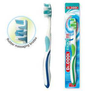 Eco-Friendly Length 30mm Multiple Functions Whitening Medium Soft Bristle Toothbrush With Logo