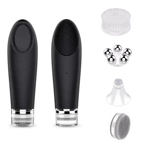 2025 New Arrival Skin Care Device Waterproof Soft Silicone Face Washing Brush Facial Massager Electric Cleansing Brush