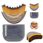 Portable Beauty Tool Face Dry Brush Facial Contour Massager Jawline Sculpting Soft Bristles Lymphatic Contour Face Brush