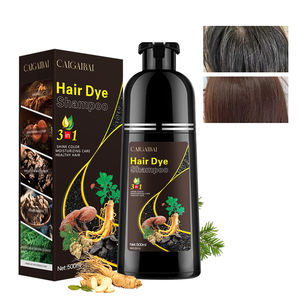 Ginseng Herbal Extract Shampoo No Side Effect Hair Color Dye Covering Gray or White Hair Color Dye Shampoo