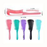 Factory Wholesale Plastic Eight Rows Octopus Hair Brush Massage Vent Detangling Hair Brush for Women