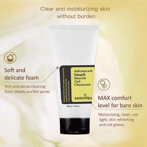 Cleanser Gel Foam Organic Advanced Snail Mucin 92% Oil Control Facial Face Wash Bottle Cleanser Deep Cleansing