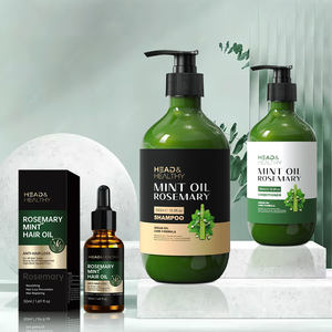 Organic Rosemary Hair Care Cream Moisturizing Mint Shampoo Conditioner with Essential Oil Argan Oil Herbal Formula for Home Use