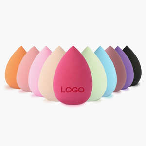 Gmagic Natural Foundation Makeup Sponge Latex Free Beauty Egg Black Portable Wholesale Teardrop Beauty Sponge